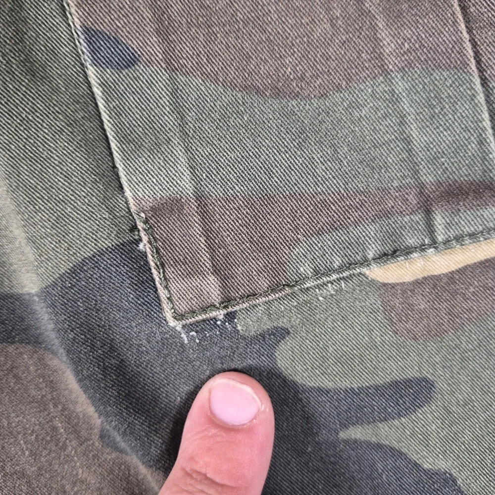 Unbranded Cargo Shorts Mens 38 Camo Green Woodland Military Streetwear